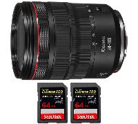 Objectif Canon RF 24-105 mm f/4L IS USM + 2 SanDisk 64GB Extreme PRO UHS-II + Ebook 20 astuces pour des images qui claquent