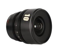 Objectif Cinéma 10 Mm T2.1 APS C 260° avec Grande Ouverture et Manuel pour Caméras R RP R5 R6 R3 (Black)