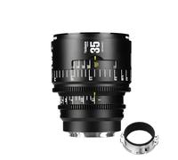 Objectif cinéma Manuel Plein Format Professionnel 7artisans 35 mm T2.1 série Infinte, Compatible avec Monture EF, pour la Photographie et Le cinéma, Noir