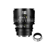Objectif cinéma Manuel Plein Format Professionnel 7artisans 85 mm T2.1 série Infinte, Compatible avec Monture EF, pour la Photographie et Le cinéma, Noir