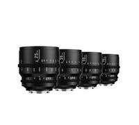 Objectif cinéma Plein Format SGimage 25 mm/35 mm/50 mm/75 mm T1.4, Grande Ouverture, Mise au Point Manuelle, Compatible avec Les Kits d'appareils Photo Sony à Monture FE/L.(25mm T1.4,E Mount)