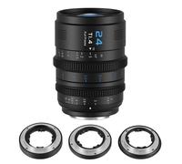 SIRUI VP-1 Vision Prime 1 T1.4 Full Frame Cine Lens, 24mm Cinema Lens Manual Focus with Pre-Installed E-Mount, RF/Z/L Interchangeable Mount (Black)