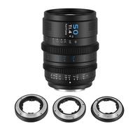 SIRUI VP-1 Vision Prime 1 T1.4 Full Frame Cine Lens, 50mm Cinema Lens Manual Focus with Pre-Installed E-Mount, RF/Z/L Interchangeable Mount (Black)