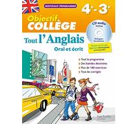Daniel Guimberteau – Objectif Collège: Tout l'Anglais 4e-3e – Nouveau programme 2016 – Livre CD