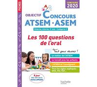 Objectif Concours 2020 ATSEM 100 questions/réponses pour l'oral