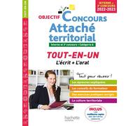 Objectif Concours 2022-2023 Attaché territorial (concours interne) - Gwénaël Gonnin - Hachette Education - broché - Scolaire / Universitaire