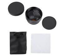 Objectif convertisseur HD à grossissement 2X 52 mm, téléobjectif pour Appareil Photo à Monture 52 mm, résolution Optique de définition avec Alliage d'aluminium, Anti-Rayures