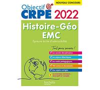 Objectif CRPE 2022 - Histoire-Géographie-EMC - épreuve écrite d'admissibilité