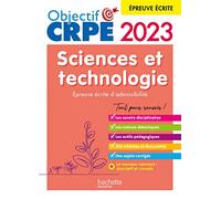 Objectif CRPE 2023 - Sciences et technologie - épreuve écrite d'admissibilité