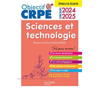 Objectif CRPE 2025 - Sciences et technologie - épreuve écrite d'admissibilité