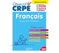 Objectif CRPE 2026 - 2027 - Français - épreuve écrite d'admissibilité M2/L3 - Véronique Bourhis - Hachette Education - broché - Scolaire / Universitaire