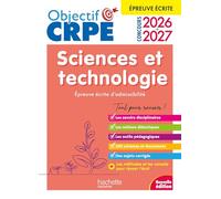 Objectif CRPE 2026-2027 Sciences et Technologie - Épreuve écrite d'admissibilité M2/L3 - Soria Hamdani-Bennour - Hachette Education - broché - Scolaire / Universitaire