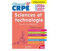 Objectif CRPE 2026-2027 Sciences et Technologie - Épreuve écrite d'admissibilité M2/L3 - Soria Hamdani-Bennour - Hachette Education - broché - Scolaire / Universitaire