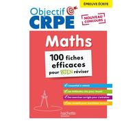 Laure Voirin-Bremont – Objectif CRPE 2026 - Maths – 100 fiches pour bien réviser – Broché