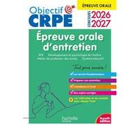 Objectif CRPE 2027 - Épreuve orale d'entretien M2/L3 Carine Royer (Auteur), Serge Herreman (Auteur), Patrick Ghrenassia (Auteur), Denis PASCO (Auteur)