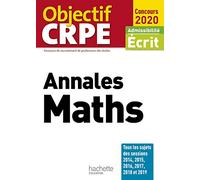 Objectif CRPE Annales Maths 2020