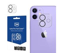 Objectif d'appareil Photo en Verre trempé 9H pour iPhone 11/12 Mini - 3MK Lens Pro Full Cover