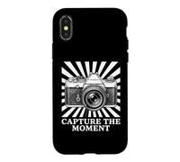 Objectif d'appareil Photo numérique Capture The Moment Coque pour iPhone X/XS