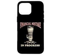Objectif d'appareil Photo pour Photographe avec Erreur financière Coque pour iPhone 16 Pro Max