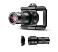 Objectif d'appareil photo pour smartphone Zoom 6X 150 mm Fixation macro téléphone Clip réglable pour photographie mobile Fixation téléphone
