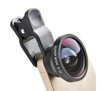 Objectif d'appareil photo pour téléphone portable - Grand angle 0,4 x, portable, enfichable, haute transmission de la lumière, universel pour téléphones et tablettes, fixation facile | 0,4 x