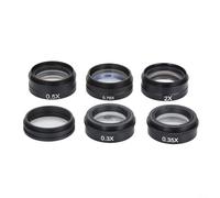 Objectif de Barlow 0,3x, lentille d'objectif en verre avec grossissement 0,35X/0,5X/0,75X/1X/2X, pour caméra de microscope vidéo industrielle à monture C, réduction F (0,3X)