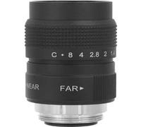 Objectif de Caméra 25 Mm F1.4 Mc CCTV pour Caméra Sans Miroir - Noir Noir G