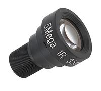 Objectif de Caméra 5MP, Objectif à Carte Unique Grand Angle F1.8 Longueur Focale Optique 35mm M12 pour Caméra Webcam de Sécurité HD