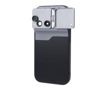 Objectif de Caméra de Téléphone 3 en 1 avec étui en Aluminium TPU, Verre Optique Macro Téléobjectif Fisheye pour Accessoires de Smartphone 16 Pro