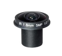 Objectif de caméra de vidéosurveillance à 180°, longueur focale de 1,8 mm, objectif fisheye grand angle panoramique, 5 MP réseau HD, objectifs grand angle pour vidéosurveillance