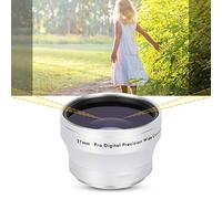 Objectif de Grossissement Grand Angle en Verre argenté 0,45 X pour Appareil Photo 37 Mm - Compatible avec l'Objectif Grand Angle de l'Appareil Photo, Objectif Supplémentaire