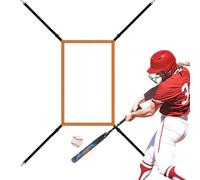 Objectif de lancement de baseball : filet d'entraînement de softball, de lancement de la zone de frappe | Aide à la pratique des lanceurs réglables, entraînement de sangle d'orientation P
