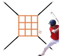 Objectif de lancement de baseball : filet d'entraînement de softball, de lancement de la zone de frappe | Aide à la pratique des lanceurs réglables, entraînement de sangle d'orientation P