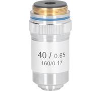 Objectif de microscope achromatique 40X à fort grossissement 20.2mm Interface Standard RMS Argent