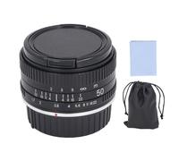 Objectif de Mise au Point Manuelle Plein Format, Objectif de Portrait D'Appareil Photo à Grande Ouverture 50 Mm F1.7 pour Appareil Photo sans Miroir DSLR à Monture F