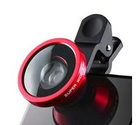 Objectif de téléphone 0,4 x - Objectif mobile à clip de 1,1 pouces - Qualité optique de qualité supérieure avec une excellente clarté lumineuse - Outil de photographie indispensable pour les appareils