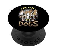 Objectif de Vie : Animal de Compagnie Tous Les Chiens PopSockets PopGrip Adhésif