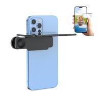 Objectif Effet Miroir - Capturez instantanément de Superbes Reflets, Kit de Fixation pour Miroir arrière de Smartphone, Miroir Selfie Vertical réglable en Verre HD (Noir)