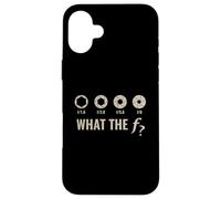 Objectif F-Stop Funny Camera What-The F-Stop Shirt Photographie Coque pour iPhone 16 Plus