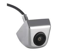 Objectif Fisheye HD CCD pour Voiture Installation À l'envers Sauvegarde Inversée Côté Avant Véhicule Moniteur Stationnement Stéréo Caméra Recul caméra recul sans Fil(Argent)