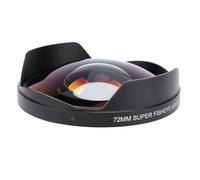 Objectif Fisheye Objectif Ultra Grand Angle, Focale 35 Mm-100 Mm, Monture Filetée 72 Mm Objectif Fisheye 0,3X Longue Profondeur de Champ Objectif Fisheye Grand Angle avec