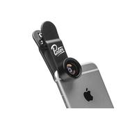 Pixter Objectif Fisheye Starter – 180° Clip pour Smartphones et Tablettes – Noir