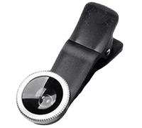 Objectif Fisheye pour téléphone, objectifs Macro Grand Angle Fish Eye, Objectif Universel à Clipser (Argent)