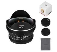 Objectif fisheye Ultra Grand Angle 7artisans 6 mm F2.0, APS-C 220°, Mise au Point Manuelle, Compatible avec Les Montures Olympus et Panasonic MFT/M4/3 (séries GH/G9/GX/GF/BGH)