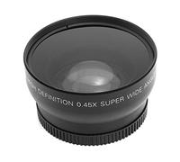 Objectif grand angle 0,45 x 58 mm avec macro portion lentille de conversion en verre optique étanche pour la plupart des appareils photo reflex numériques