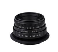 Objectif Grand Angle 25 mm F1.8 Mini CCTV à Monture C, Compatible avec Les appareils Photo Hybrides Canon EOS M, Nikon N1, Sony NEX, Fuji, Olympus et Panasonic.(for Canon EOSM)