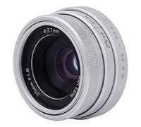 Objectif Grand Angle, 25 mm F1.8 Mini CCTV C Mount Professional HD Objectif Grand Angle pour Bars/Magasins/Stationnements/Maisons/entrepôts, Objectifs de Caméra de Caméscope(Argent)