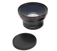 Objectif Grand Angle 58 Mm 0,43 X en Alliage D'aluminium, Objectif Macro en Verre Optique avec Objectif Macro pour Photographie de Paysage, Accessoires D'appareil Photo Numérique