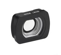 Objectif grand angle DJI Pocket 4, accessoire professionnel en alliage d'aluminium pour des prises de vue plus larges, design compact et portable avec finition noire élégante