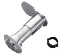 Objectif grand angle et couvercle anti-peep pour sécurité domestique personnalisable pour diverses portes coupe-feu 14/26 mm en alliage de zinc avec visionneuse (C)